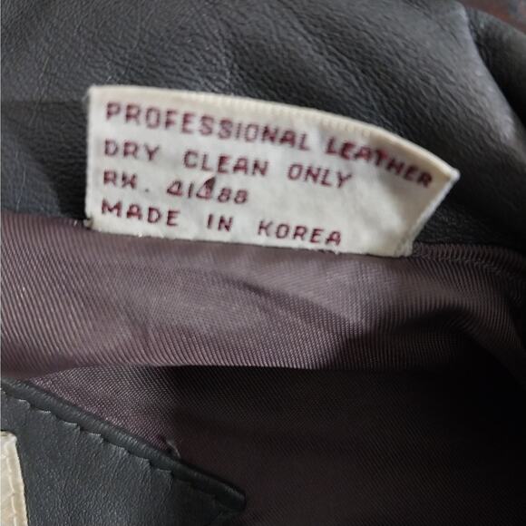 VINTAGE ADAM SPENCER! DOVE GRAY GENUINE LEATHER TAILORED DRESS JACKET! SZ 46R - Picture 9 of 10